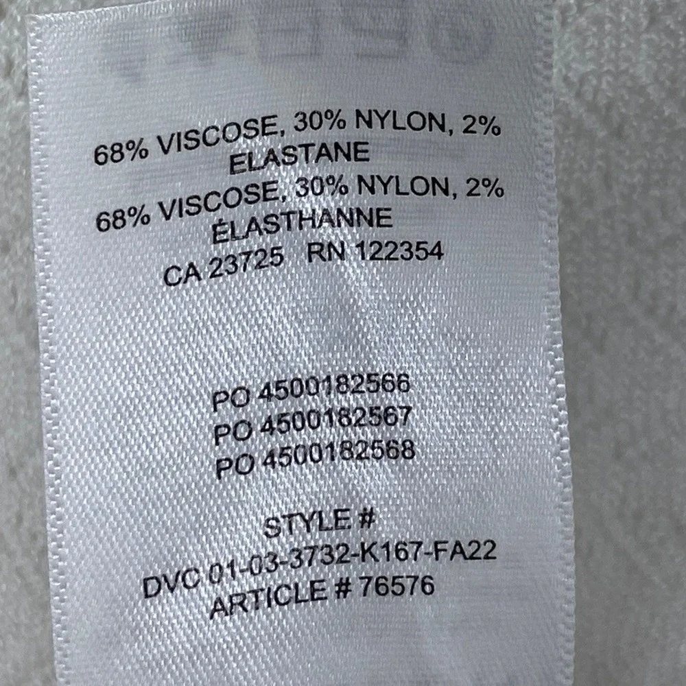 Aritzia Babaton Pointelle Sweater Knit Crop‎ Tank Top White Womens Medium
